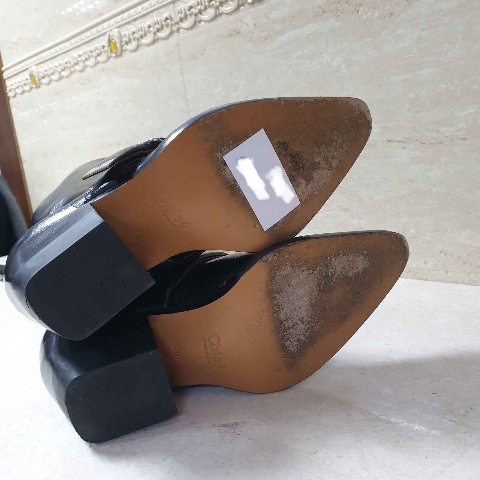 Chloé  Rylee Overknee-Stiefel aus Leder im Angebot 3