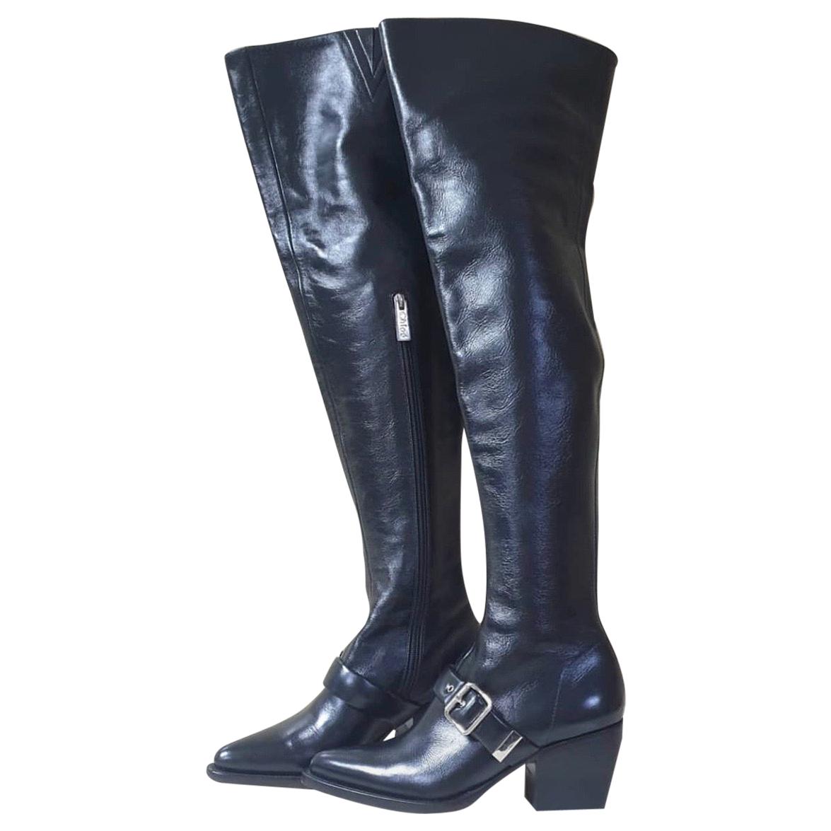 Chloé  Rylee leather over-the-knee boots For Sale