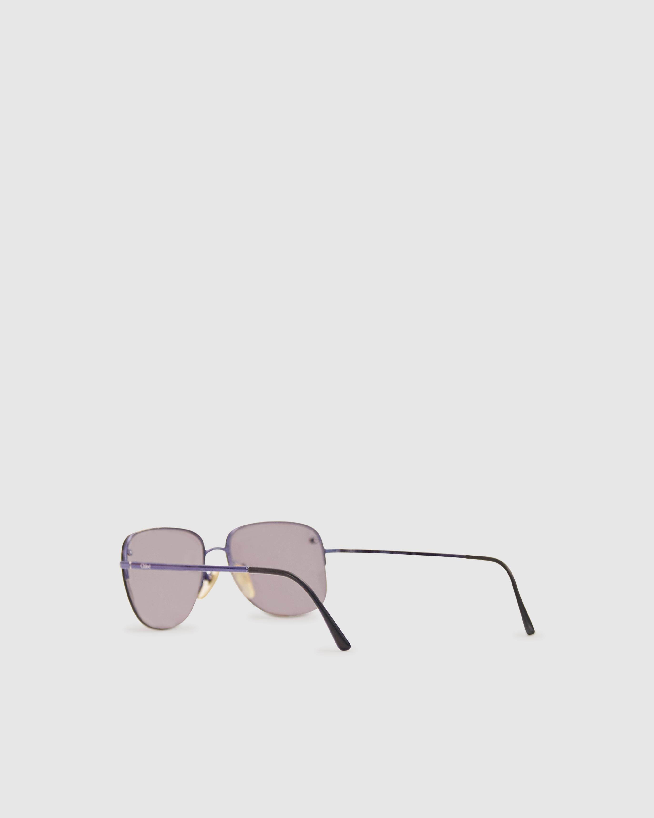 vintage chloe sunglasses with rhinestone heart