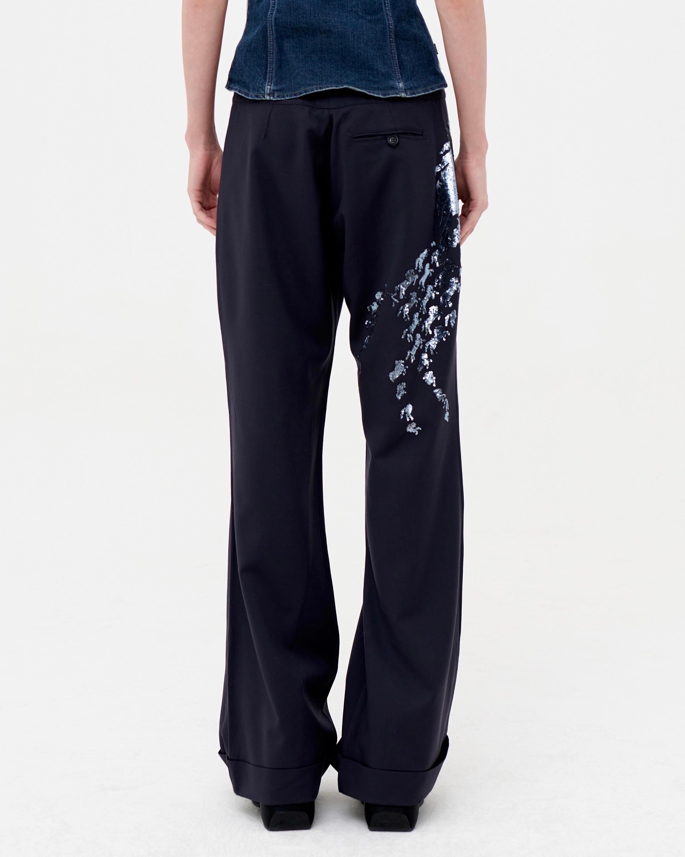 Chloé S/S 2001 horse sequined trousers In Excellent Condition In Rome, IT