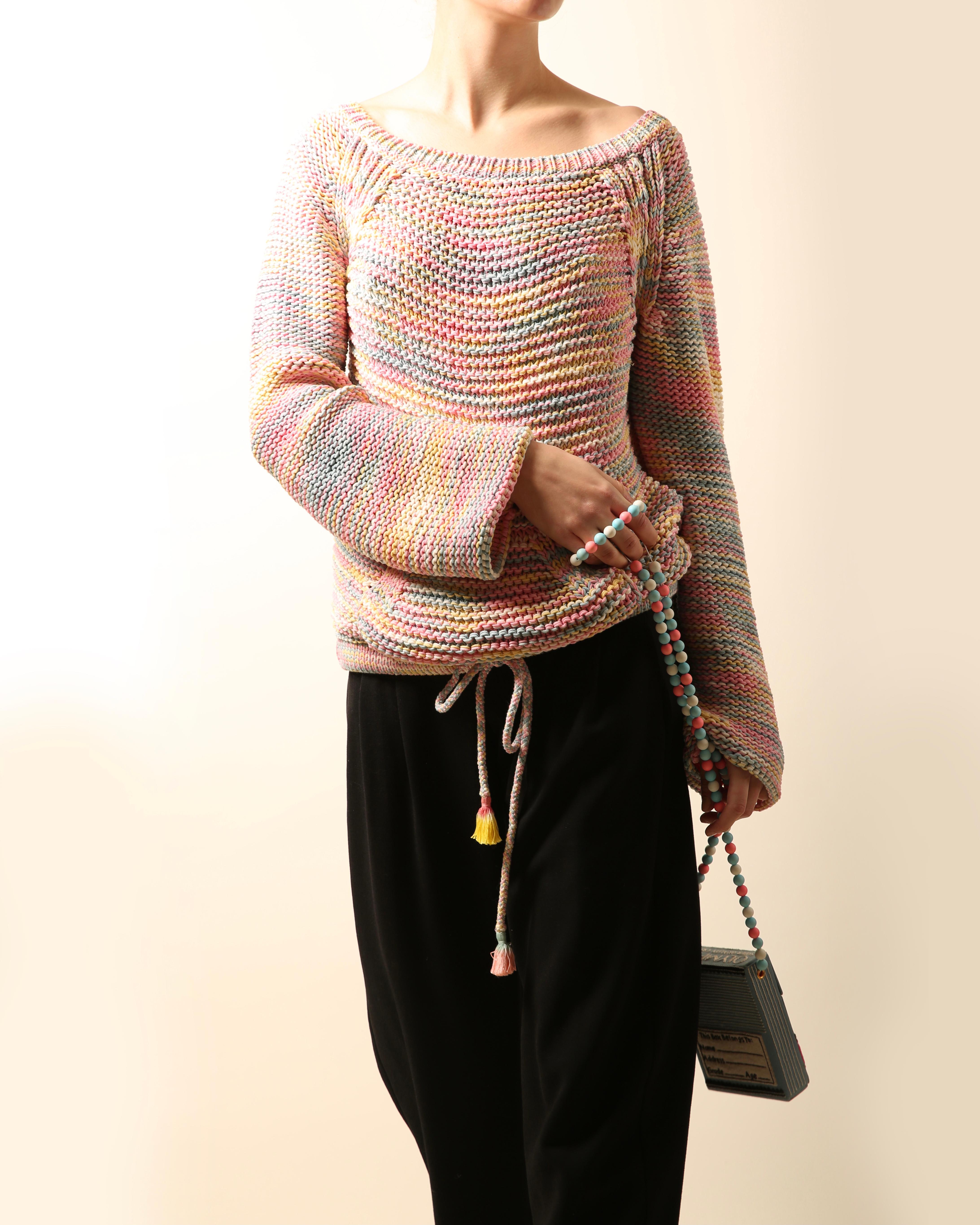 rainbow pastel sweater