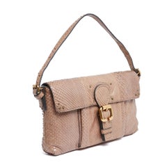 Chloé Sac Cuir Beige Rose 2005s Paddington Nude Leather Shoulder Bag Chloe