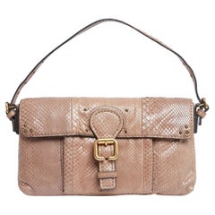 Chloé Sac Cuir Beige Rose 2005s Paddington Nude Leather Shoulder Bag Chloe