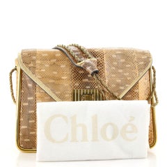 Chloe Sally Shoulder Bag Python Medium