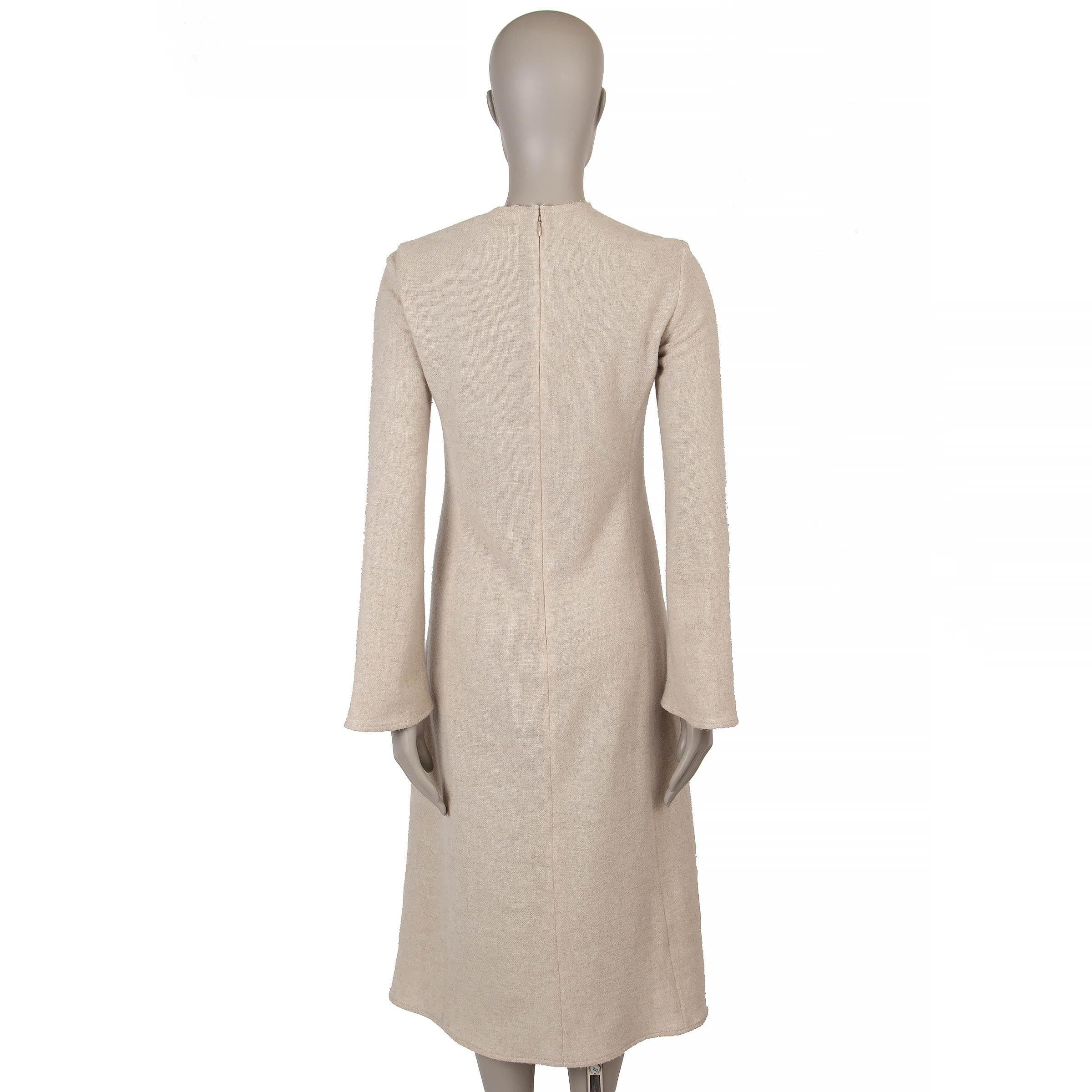 Beige CHLOE Sandy Khaki, abito beige in cashmere e lana 2022 TUNIC 36 XS in vendita
