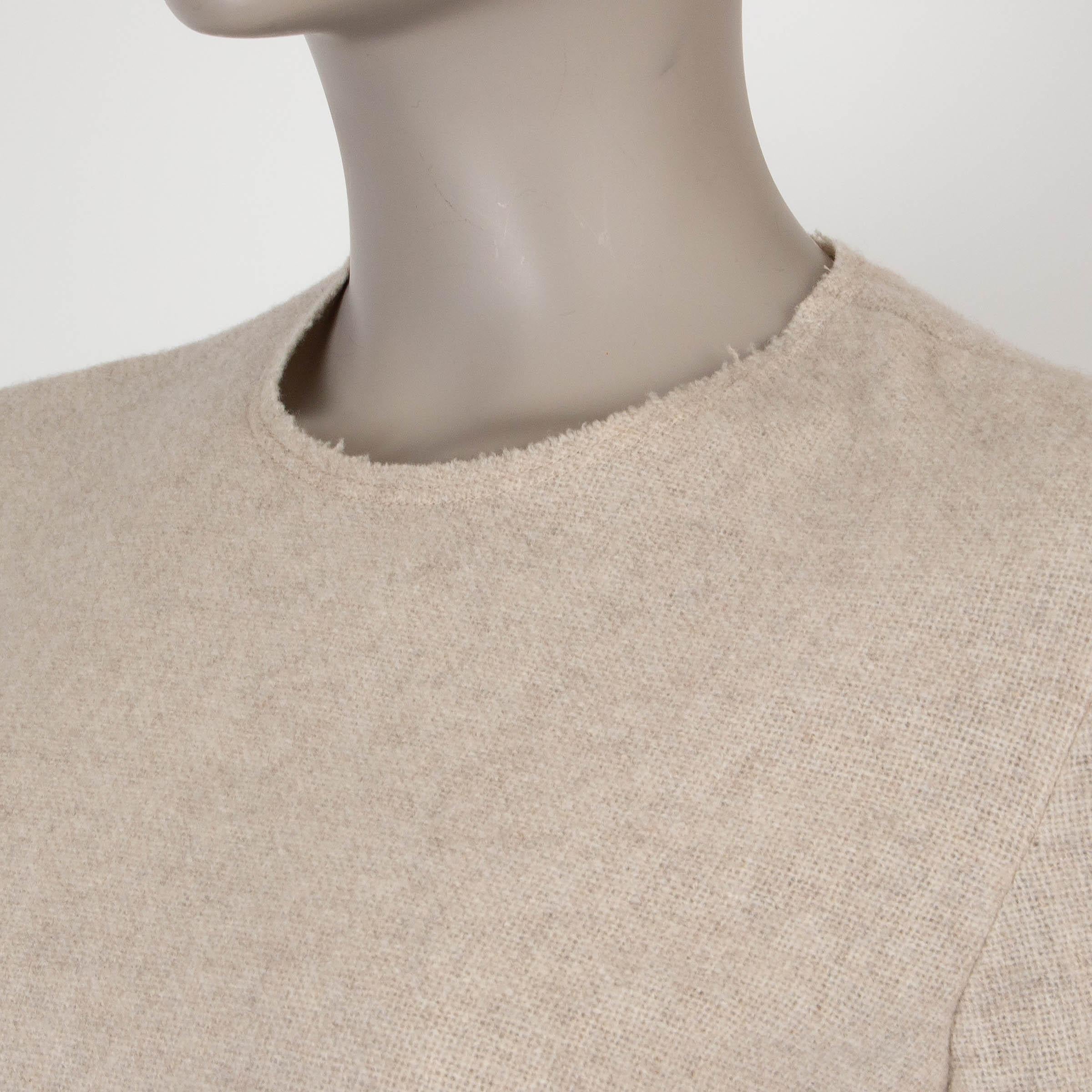 CHLOE Sandy Khaki, abito beige in cashmere e lana 2022 TUNIC 36 XS in vendita 1