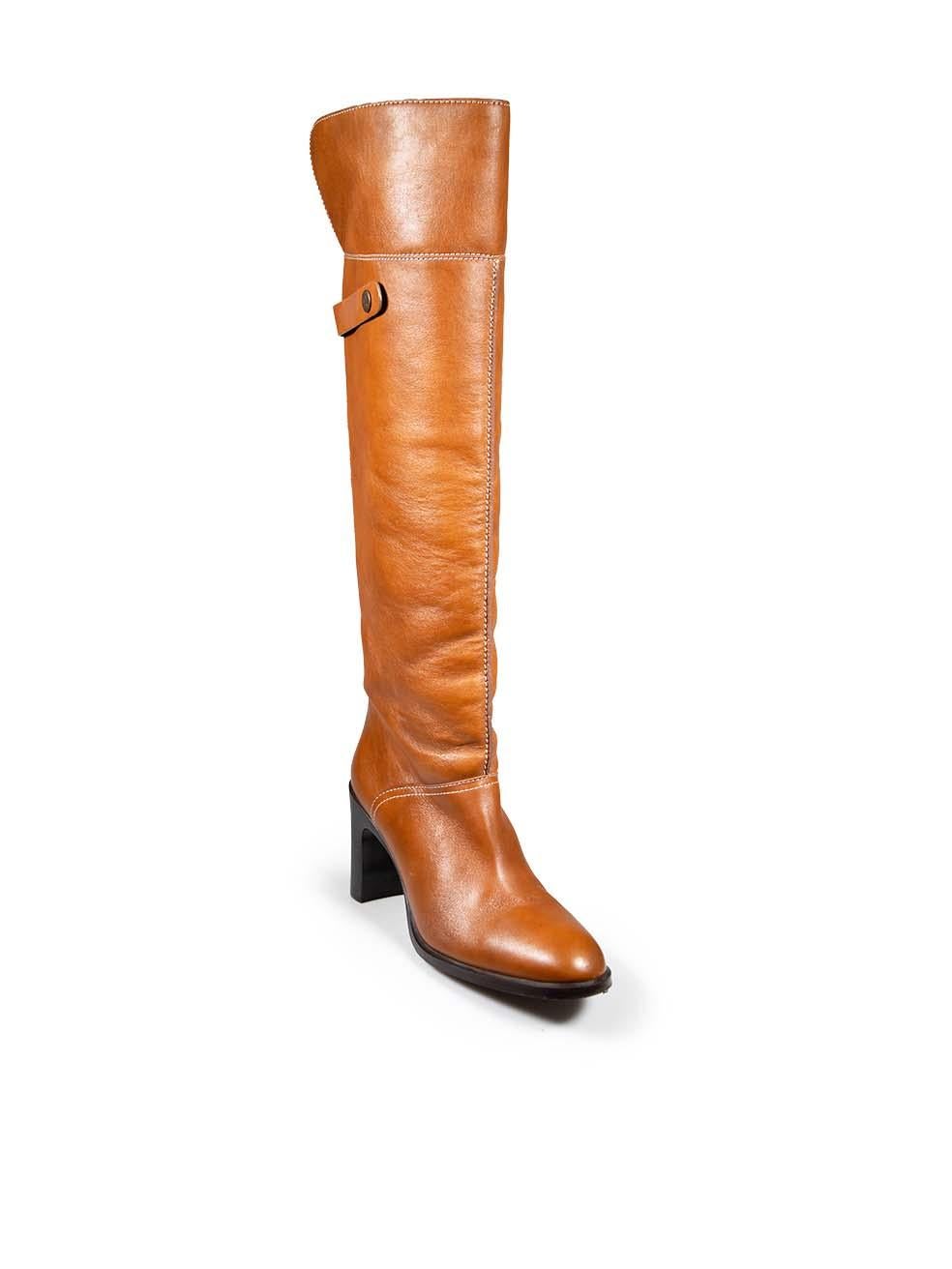 CONDITION is Very good. Minimal wear to the boots is evident. Minor scratching to the heel on both shoes. Abrasion to the toe cap on both shoes, the upper on both sides of the left shoe and on the left side of the right shoe on this used Chloé