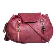Chloé See by Chloé Burgundy Leather Hobo Shoulder Bag