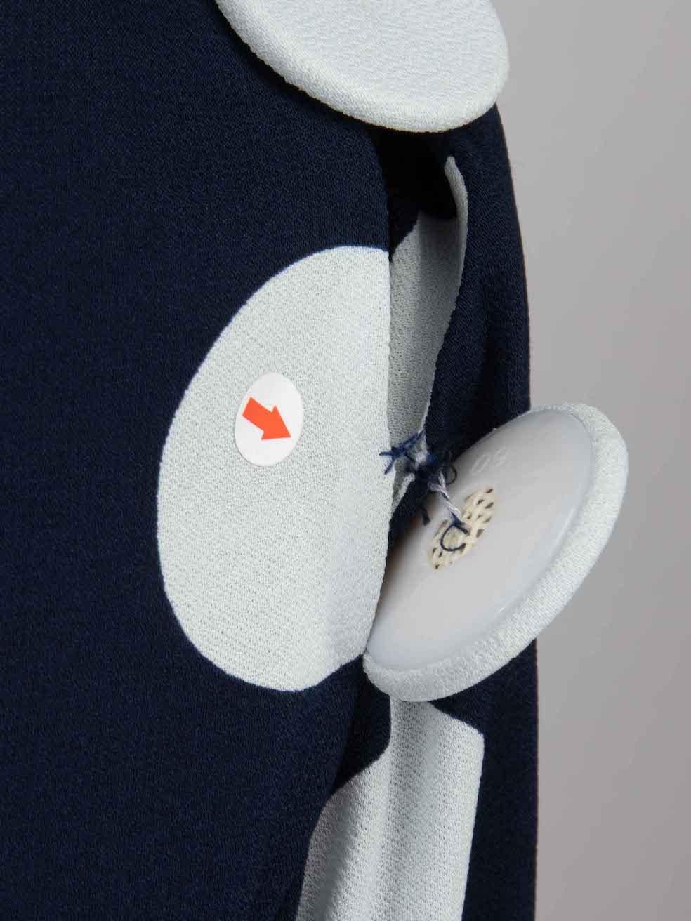 Women's Chloé See by Chloé Navy Polkadot Button Dress Size S For Sale