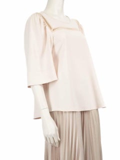 Chloé See by Chloe Pink Lace Embroidered Top Size S