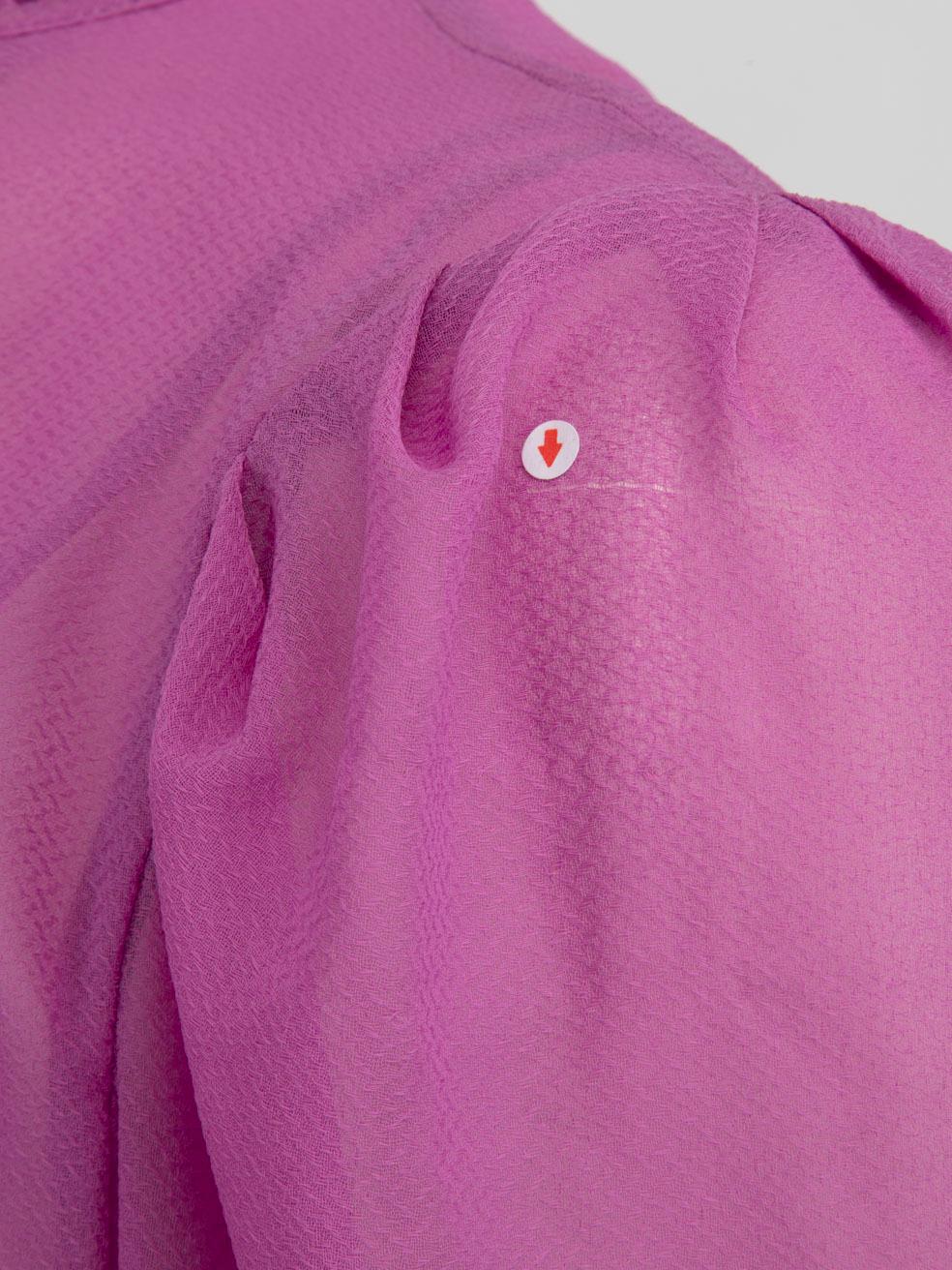 Chloé See by Chloé Purple Ruffle Knee Length Dress Size XL For Sale 3