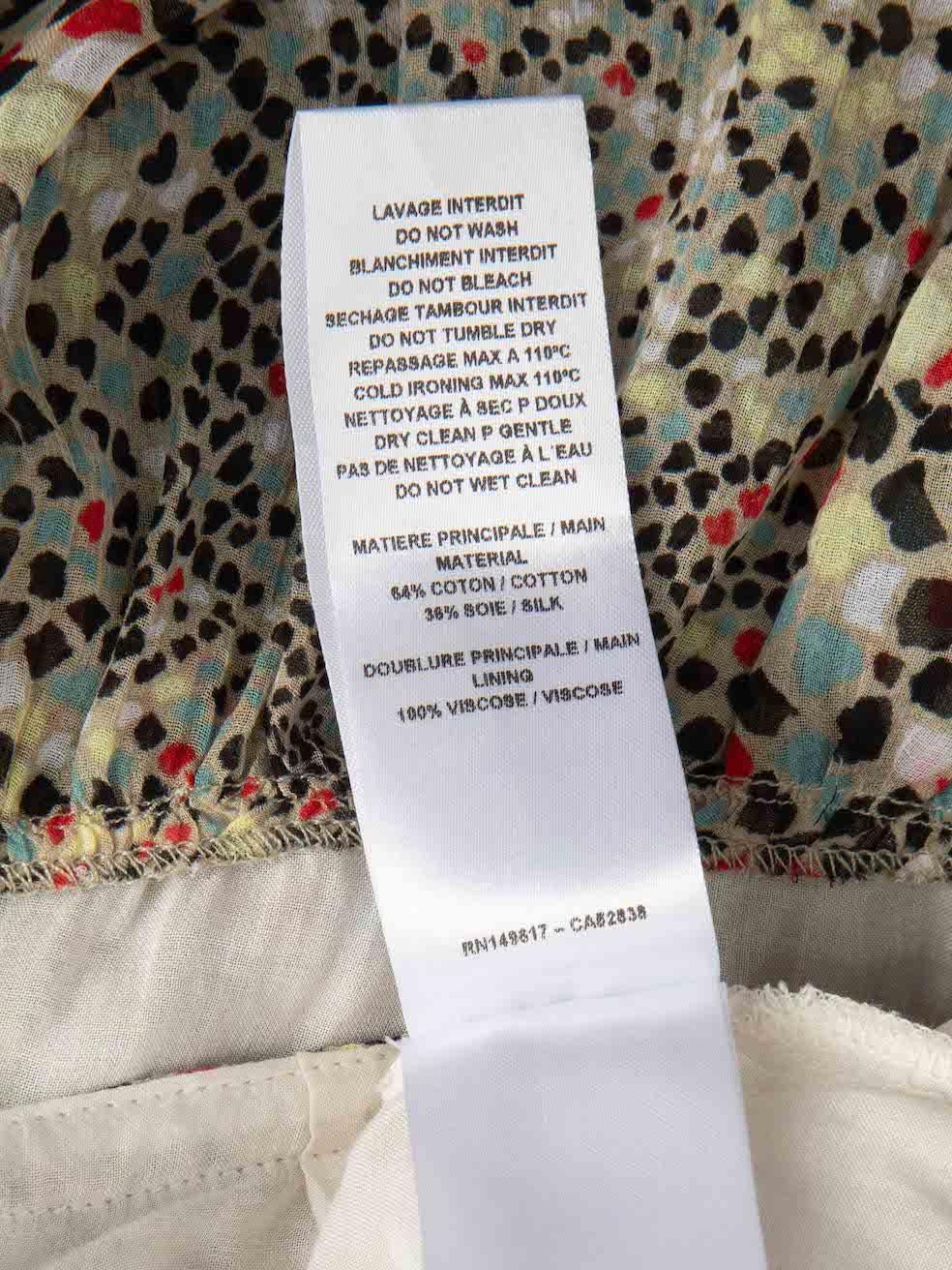 Chloé See by Chloe Rüschenbesetzter bedruckter Minirock Größe XS im Angebot 1