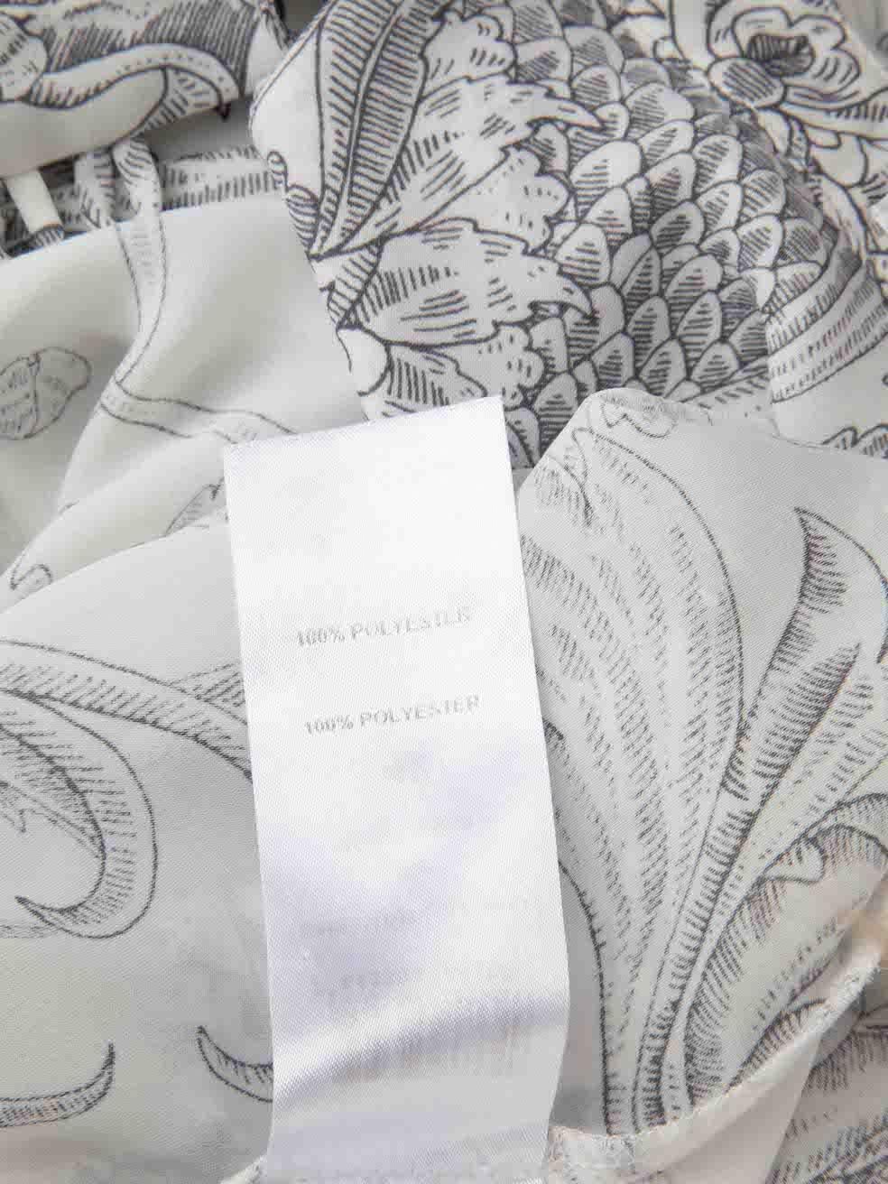 Chloé Chemisier à manches longues imprimé floral blanc See One Taille XL en vente 2