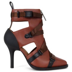 CHLOE Sepia Braunes Leder 2018 TRACY CUT-OUT Stiefelette Schuhe 37