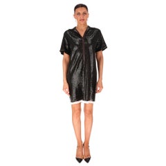 Chloe Sequin Embellished Lace Trimmed Polo Dress