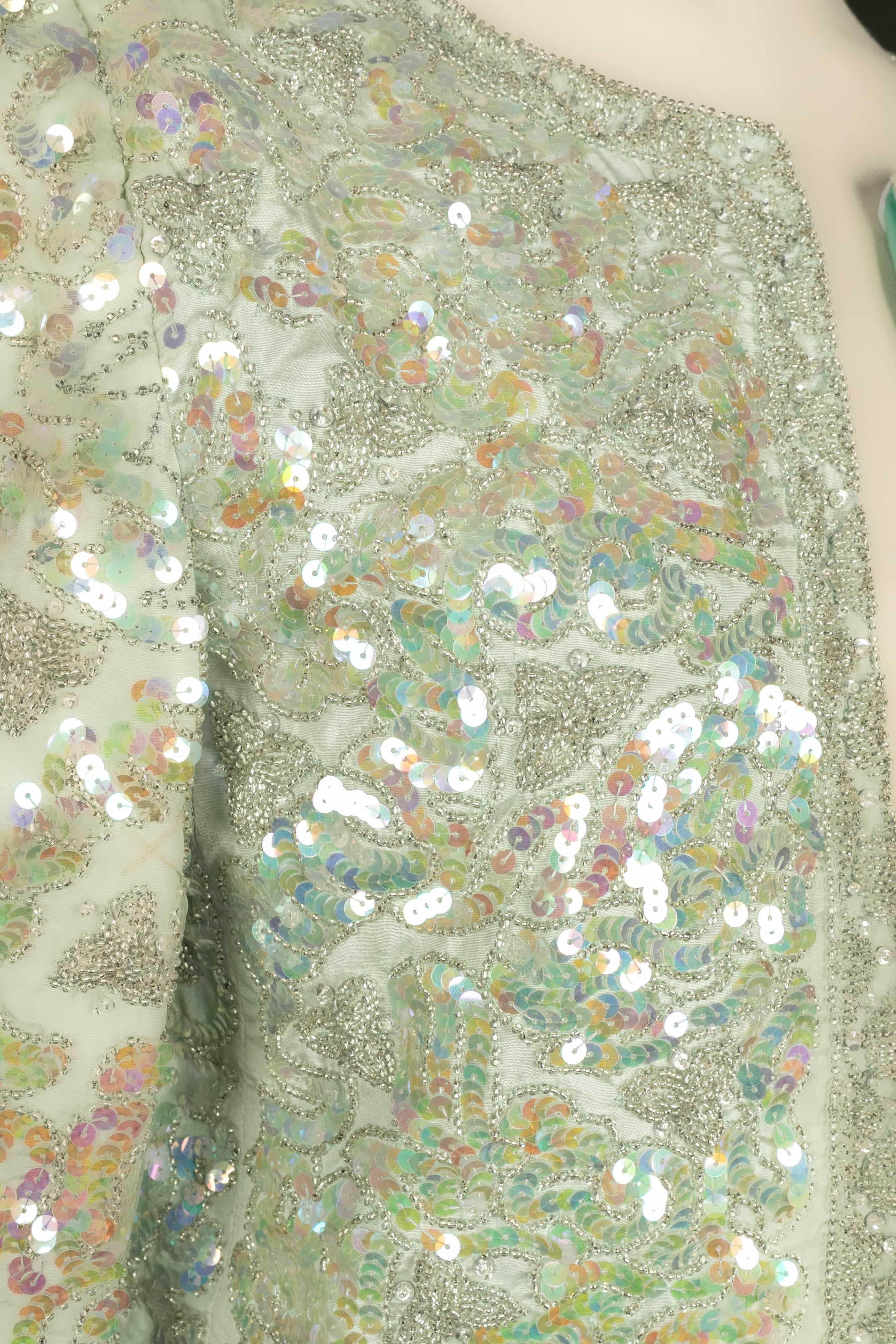 Beige Giacca con paillettes di Chloé circa 1979 in vendita