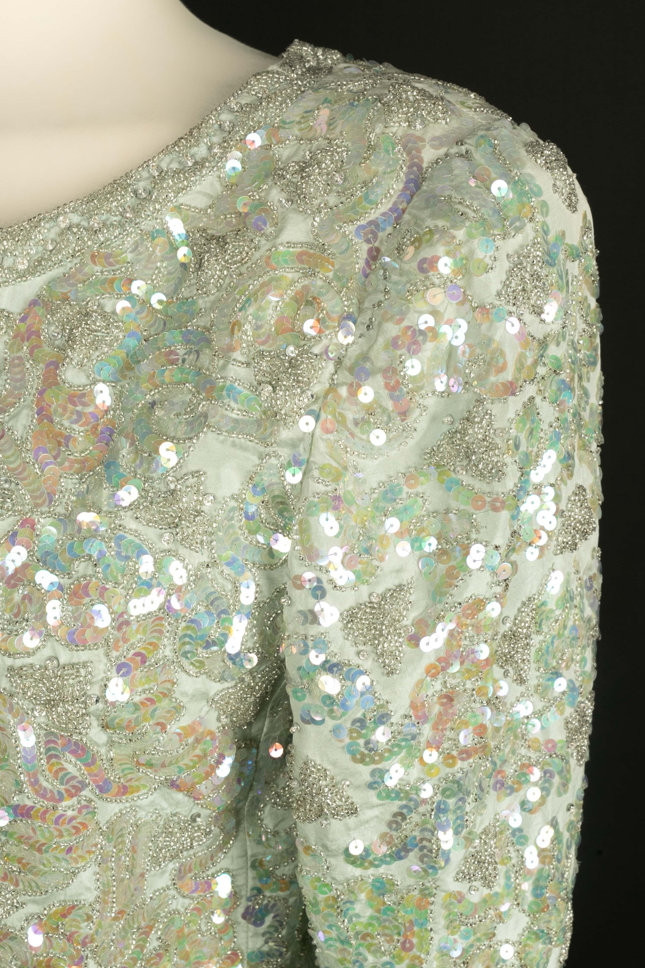 Giacca con paillettes di Chloé circa 1979 in vendita 3