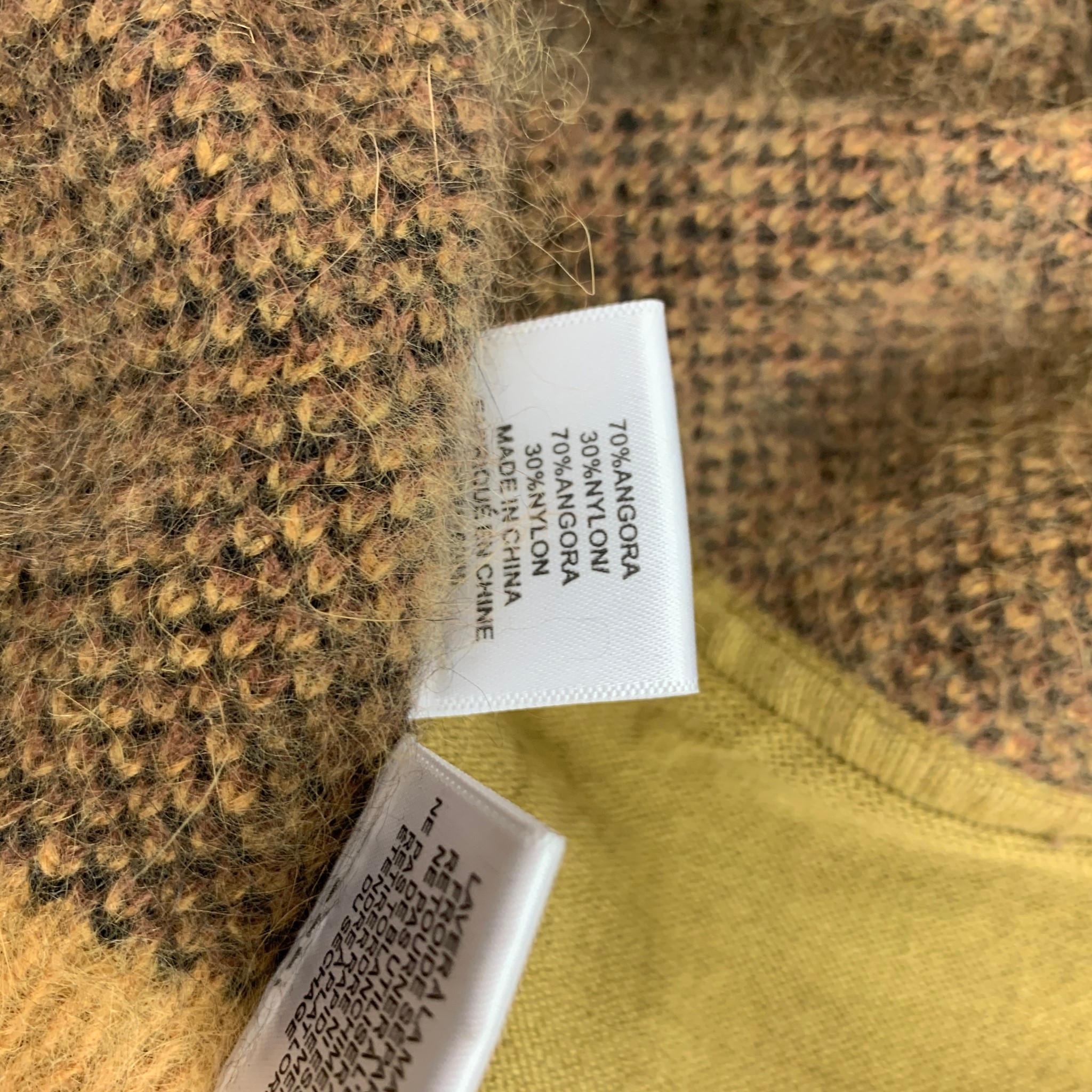 Men's CHLOE SEVIGNY for OPENING CEREMONY Size M Mustard Dark Brown Cardigan