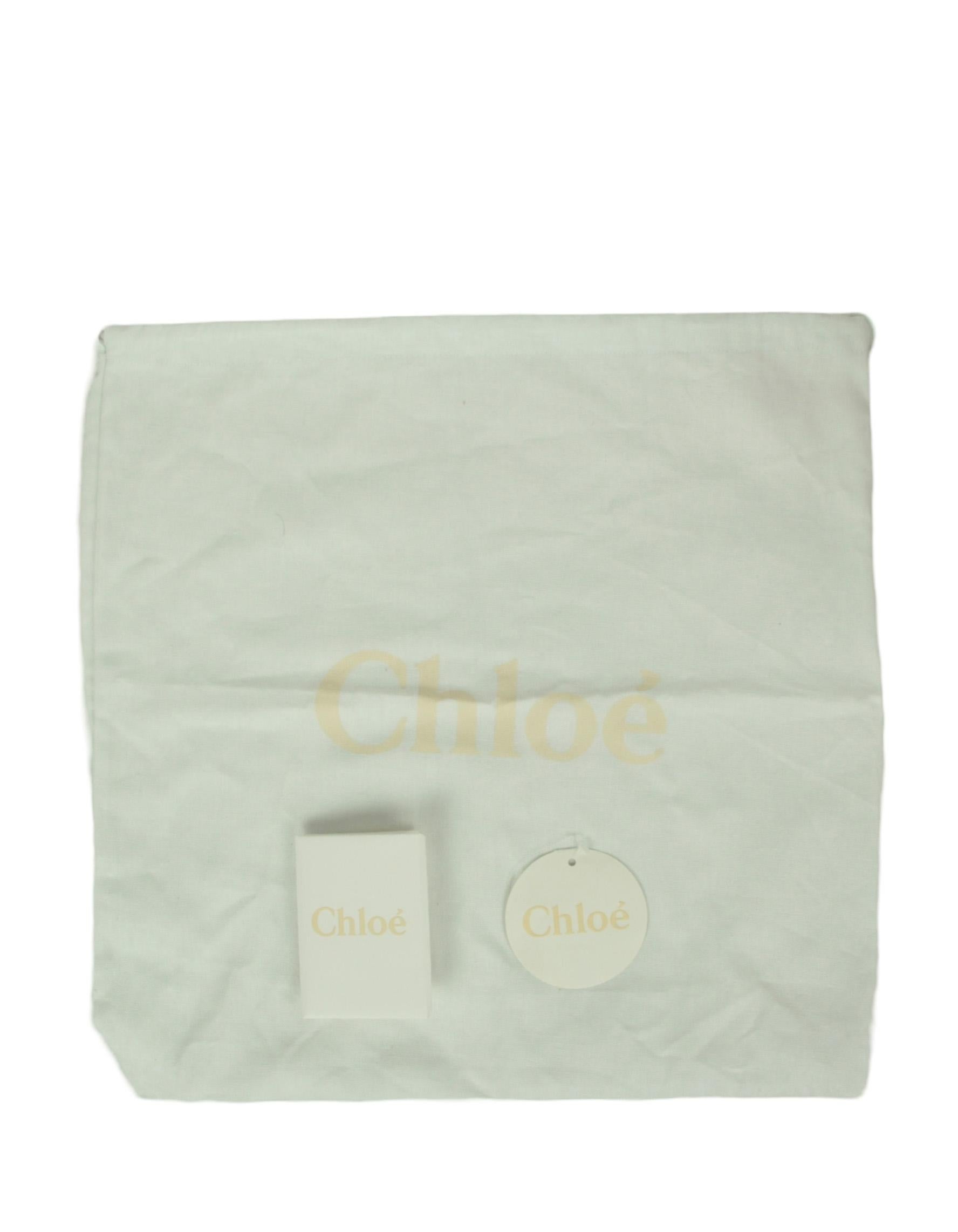 Chloe Shady Cobalt Blue Calfskin Leather Sense Tote Bag For Sale 6