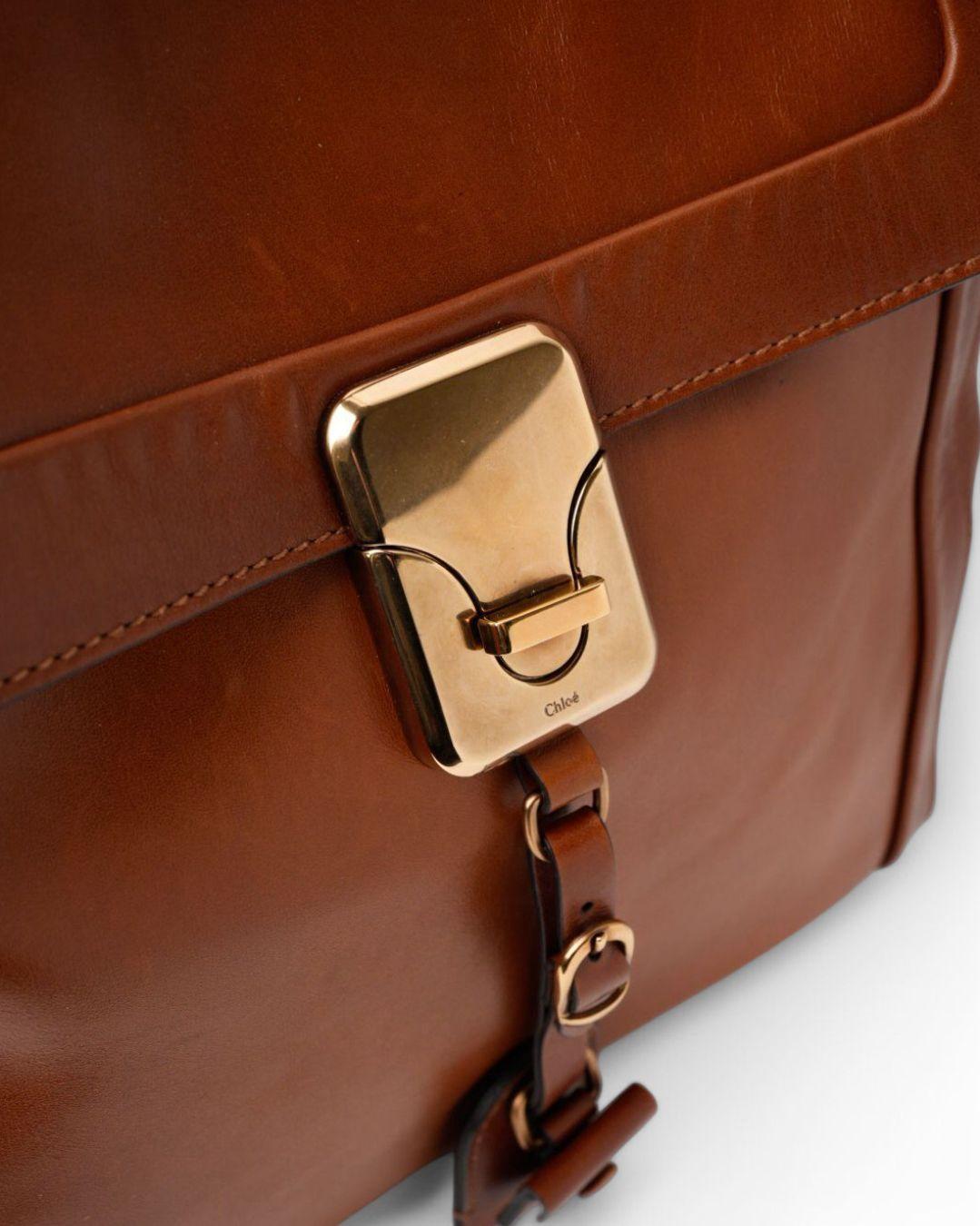 Chloè Shopper Square MM Cammello 7