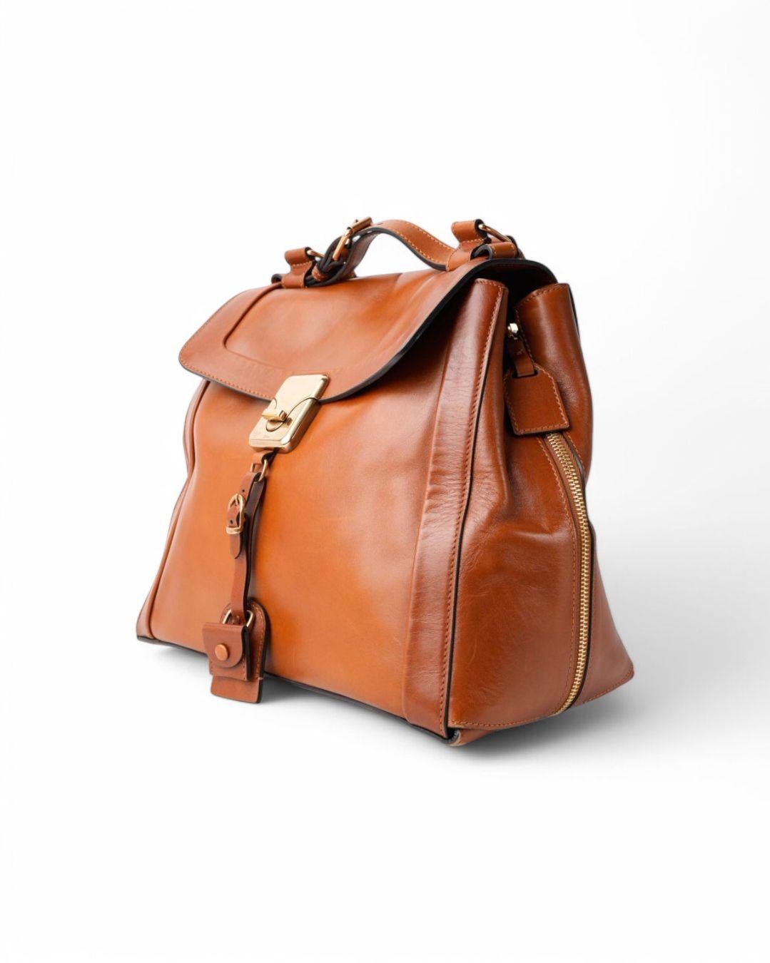 Chloè Shopper Square MM Cammello In Good Condition In Torre Del Greco, IT
