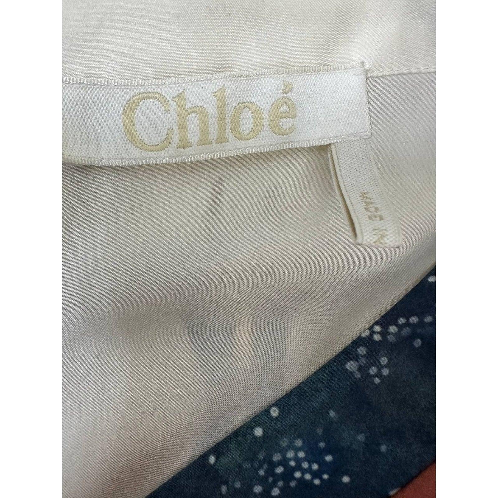 Vestido estampado de seda Chloe S.36 en venta 1