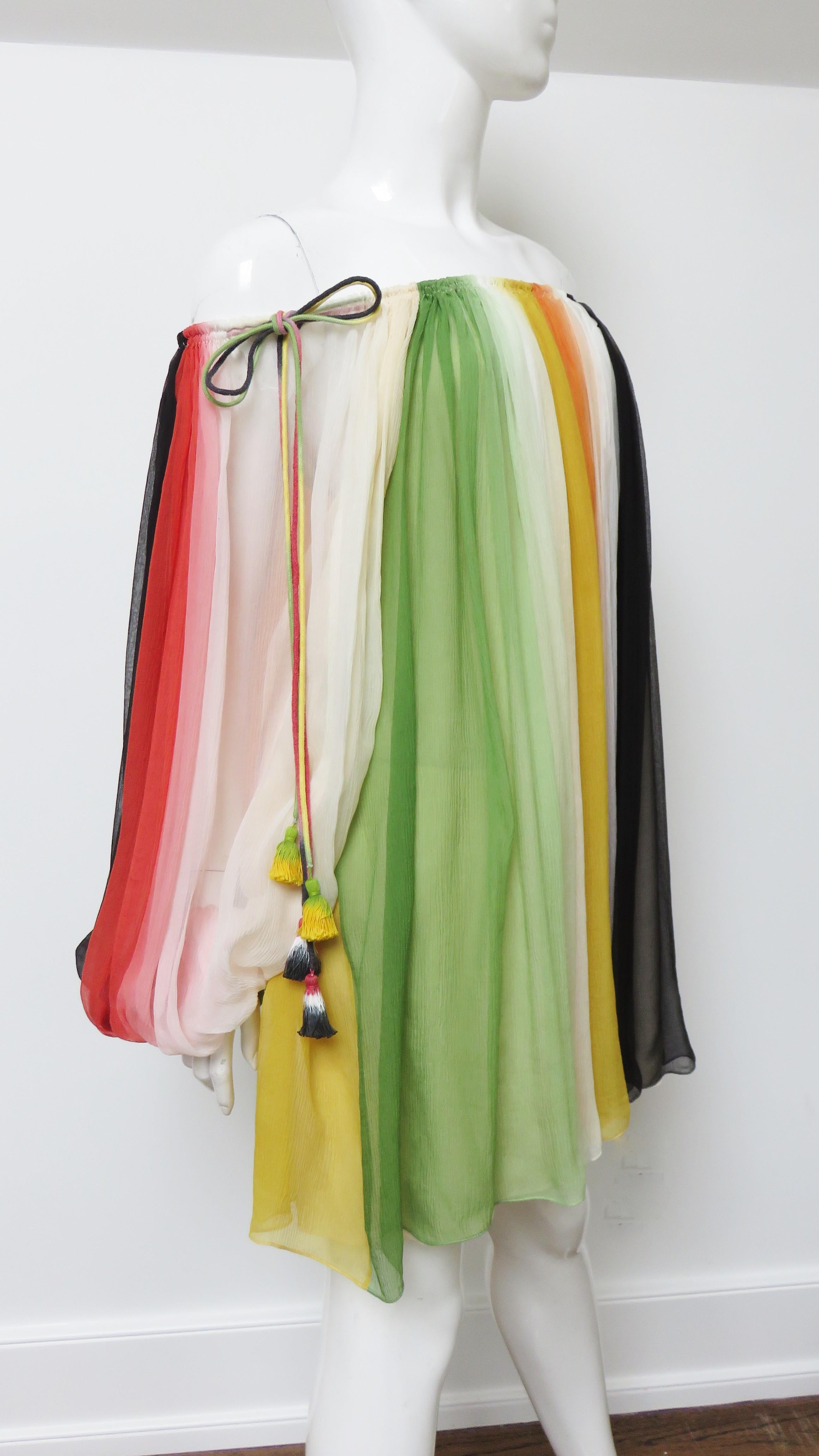 chloe rainbow dress