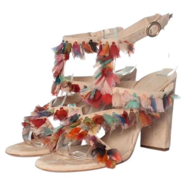 Chloe, Sandalias de tacón Liz con borla de seda