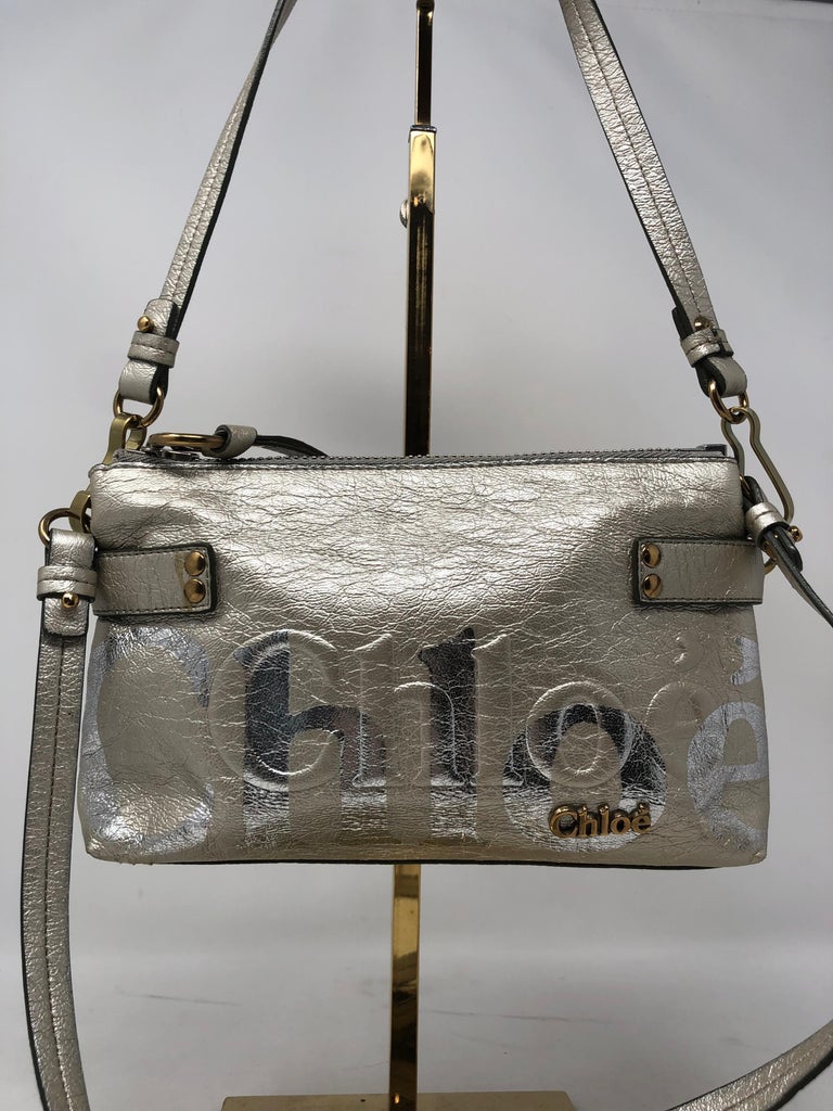 Chloe Silver Crossbody For Sale at 1stdibs