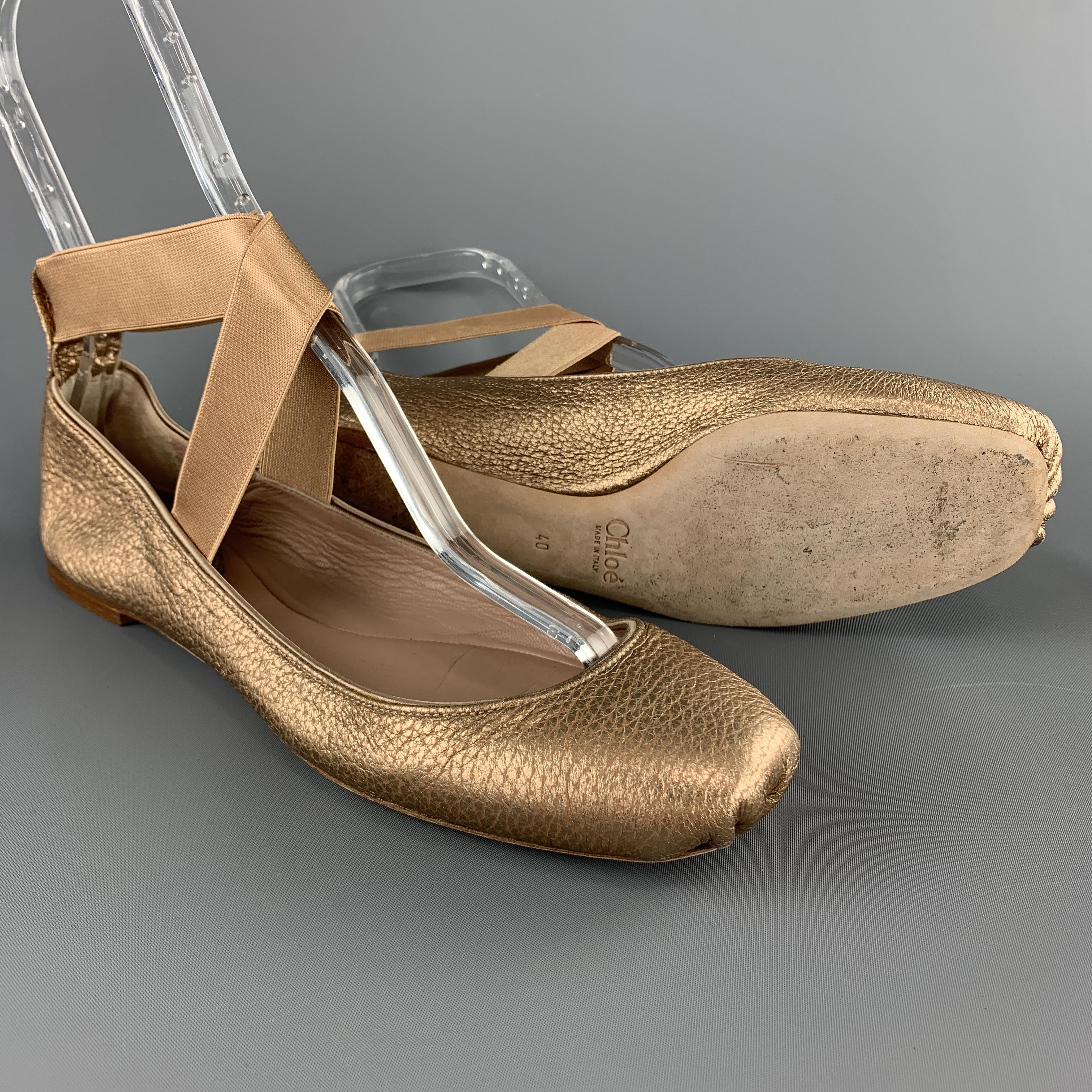 ballet flats with elastic strap
