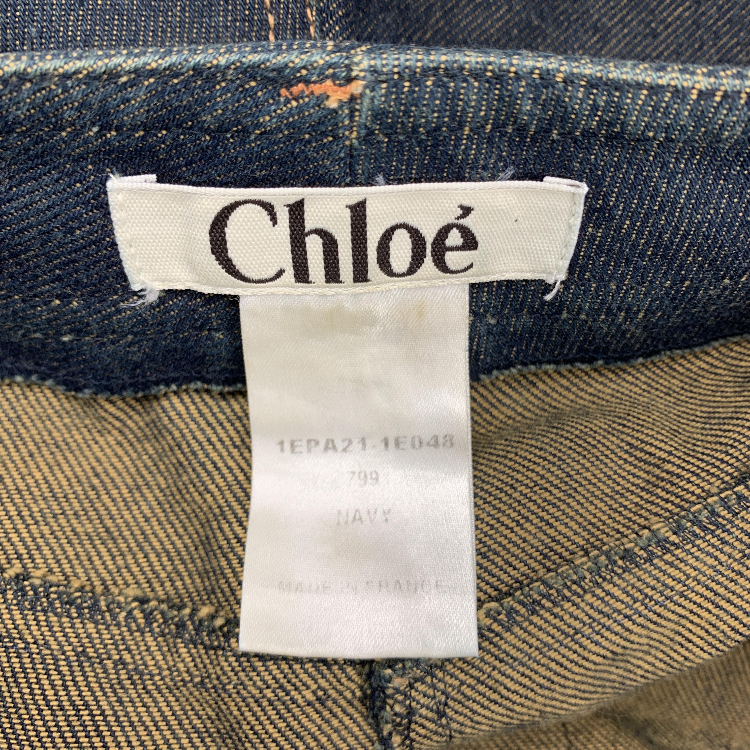 Women's CHLOE Size 8 Dirty Wash Bell Bottom Jeans