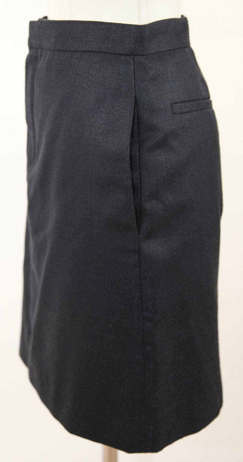 CHLOE Skirt Dress Black Silk Wool Straight Clothing Sz 36 In Excellent Condition For Sale In Hollywood, FL