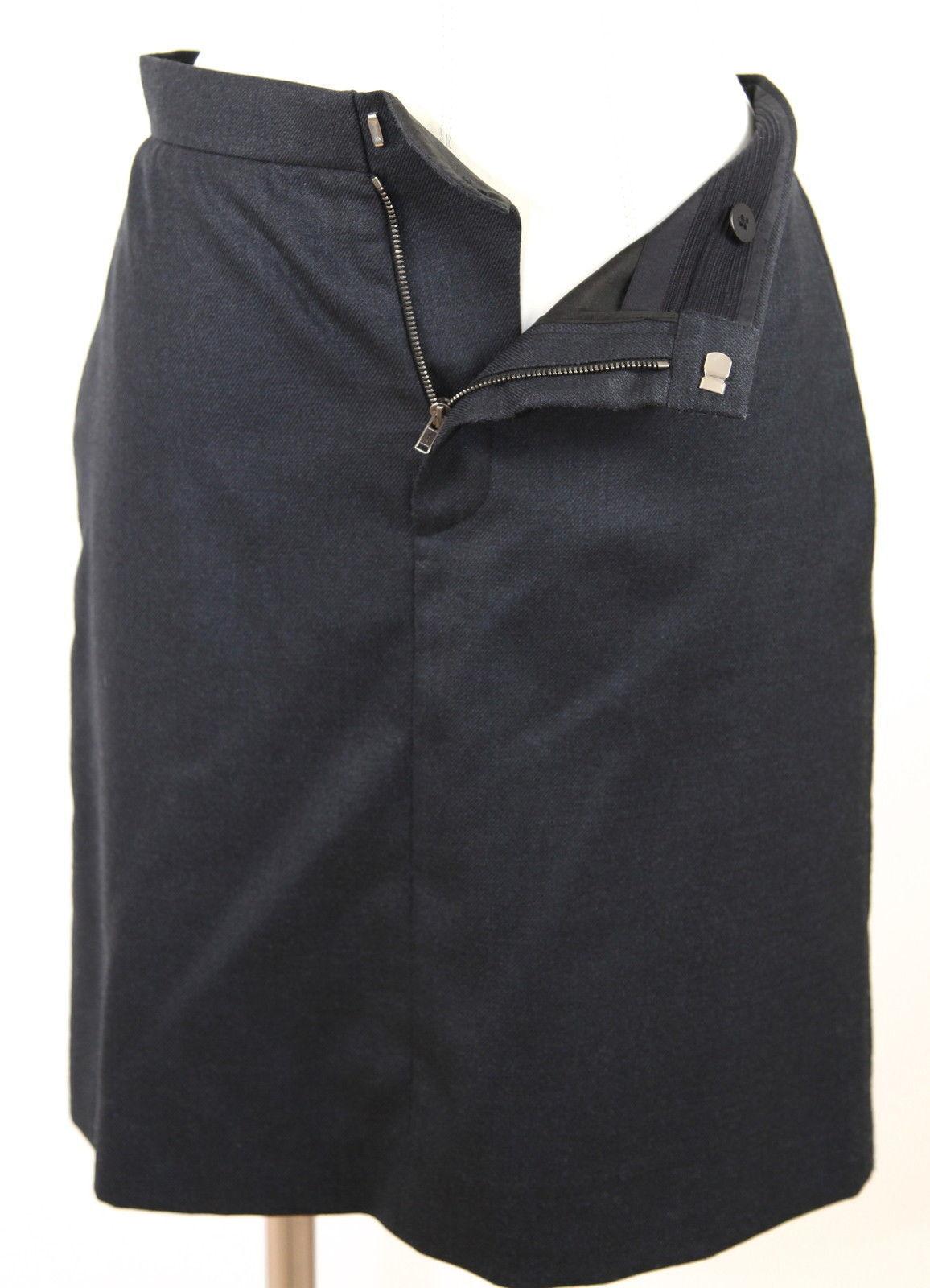 CHLOE Skirt Dress Black Silk Wool Straight Clothing Sz 36 For Sale 1