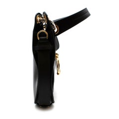 Chloe Small Black Leather Tess Hobo Bag