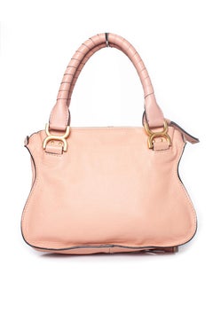 Chloe, Small leather Marcie Bag in Fallow pink