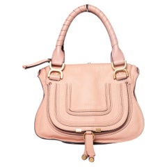 Chloe, Small leather Marcie Bag in Fallow pink