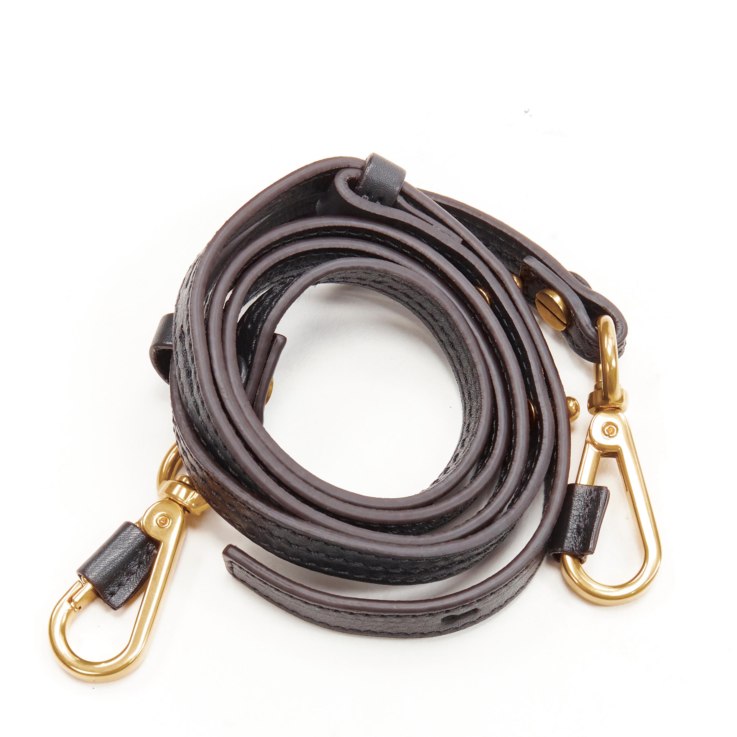 CHLOE Small Nile gold bangle handle C charm black leather crossbody saddle bag 3