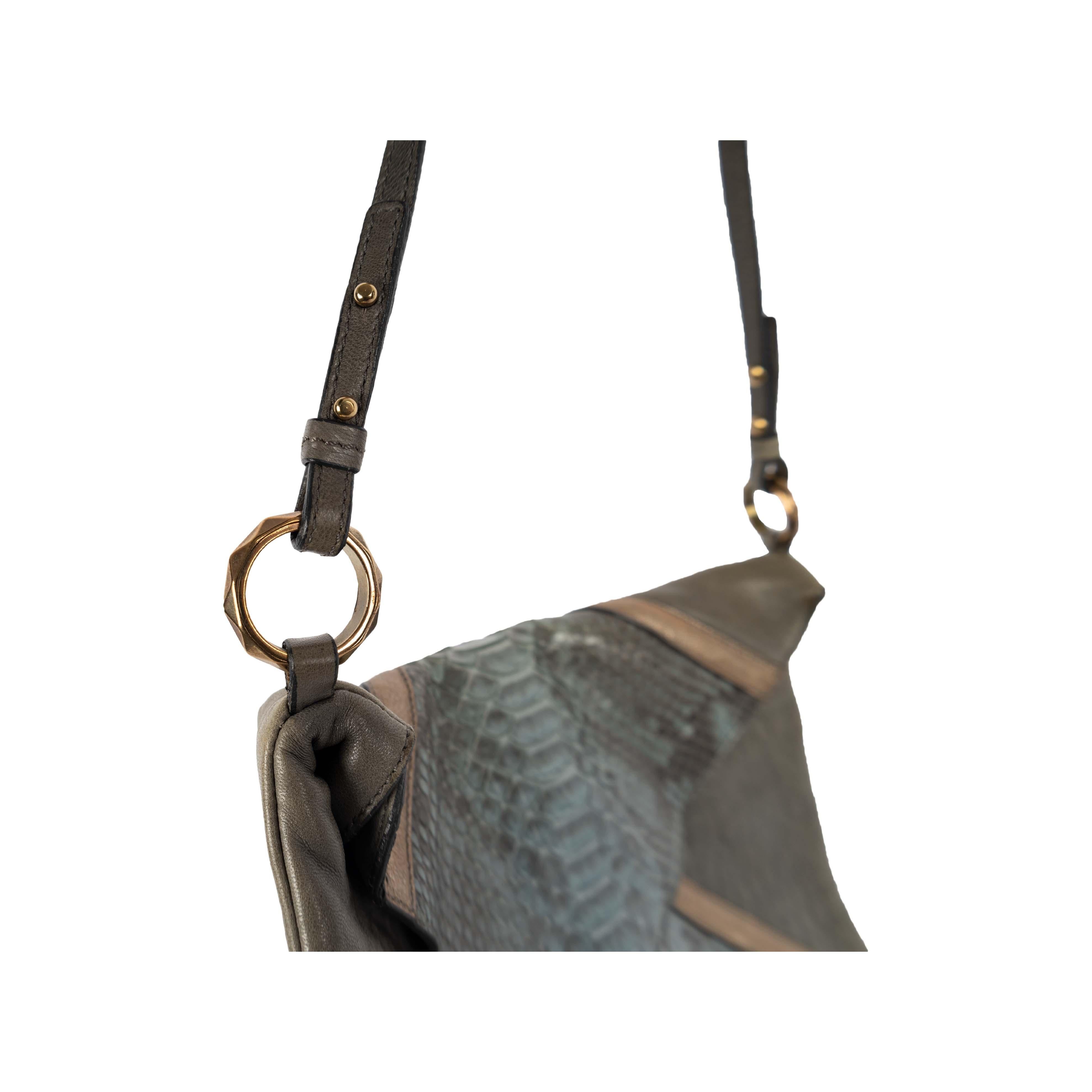 Chloe Snakeskin Envelope Bag - '00s In Excellent Condition For Sale In Milano, IT