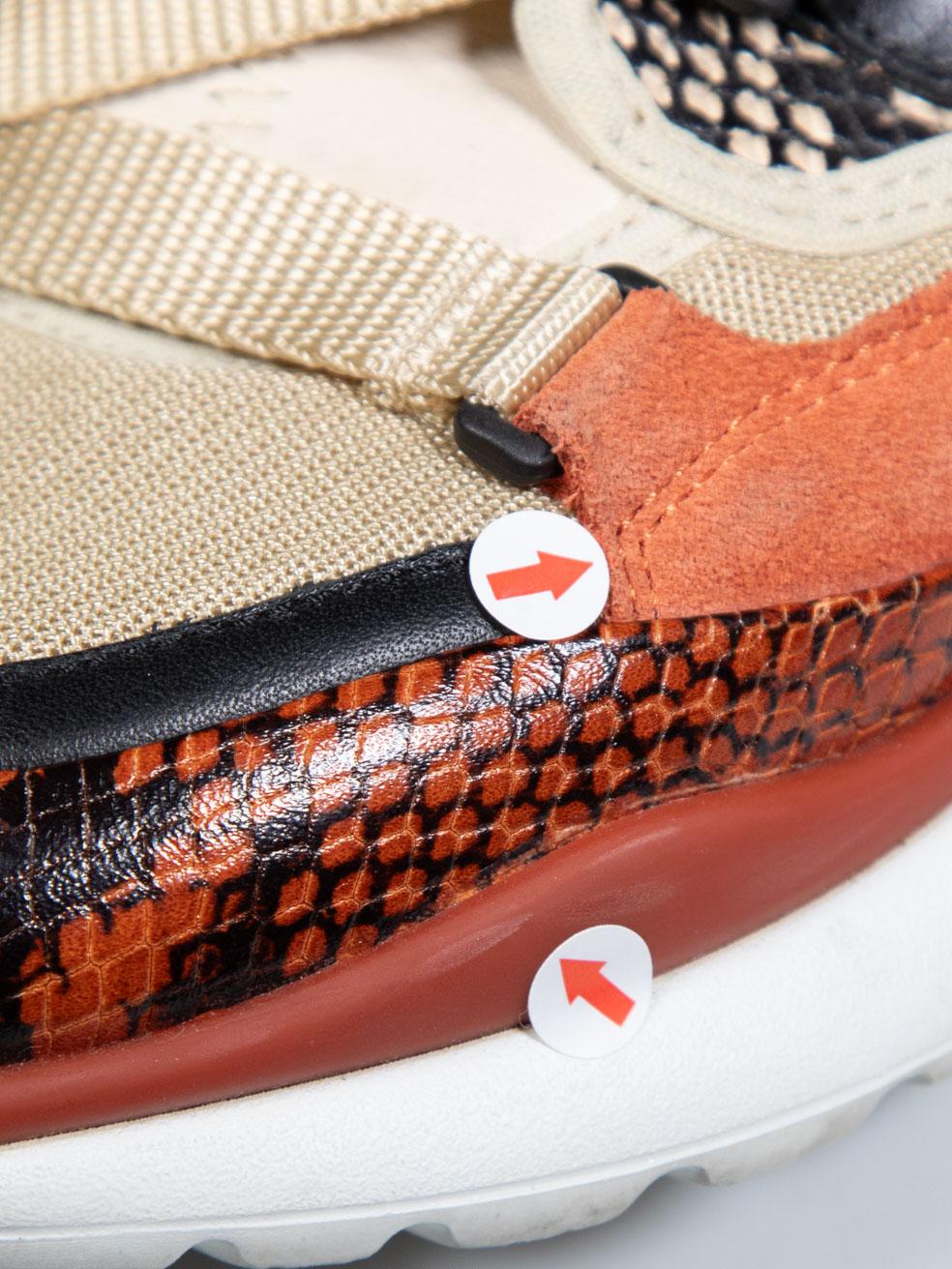 Scarpe da ginnastica Chloé con motivo a pelle di serpente Taglia IT 39 in vendita 1