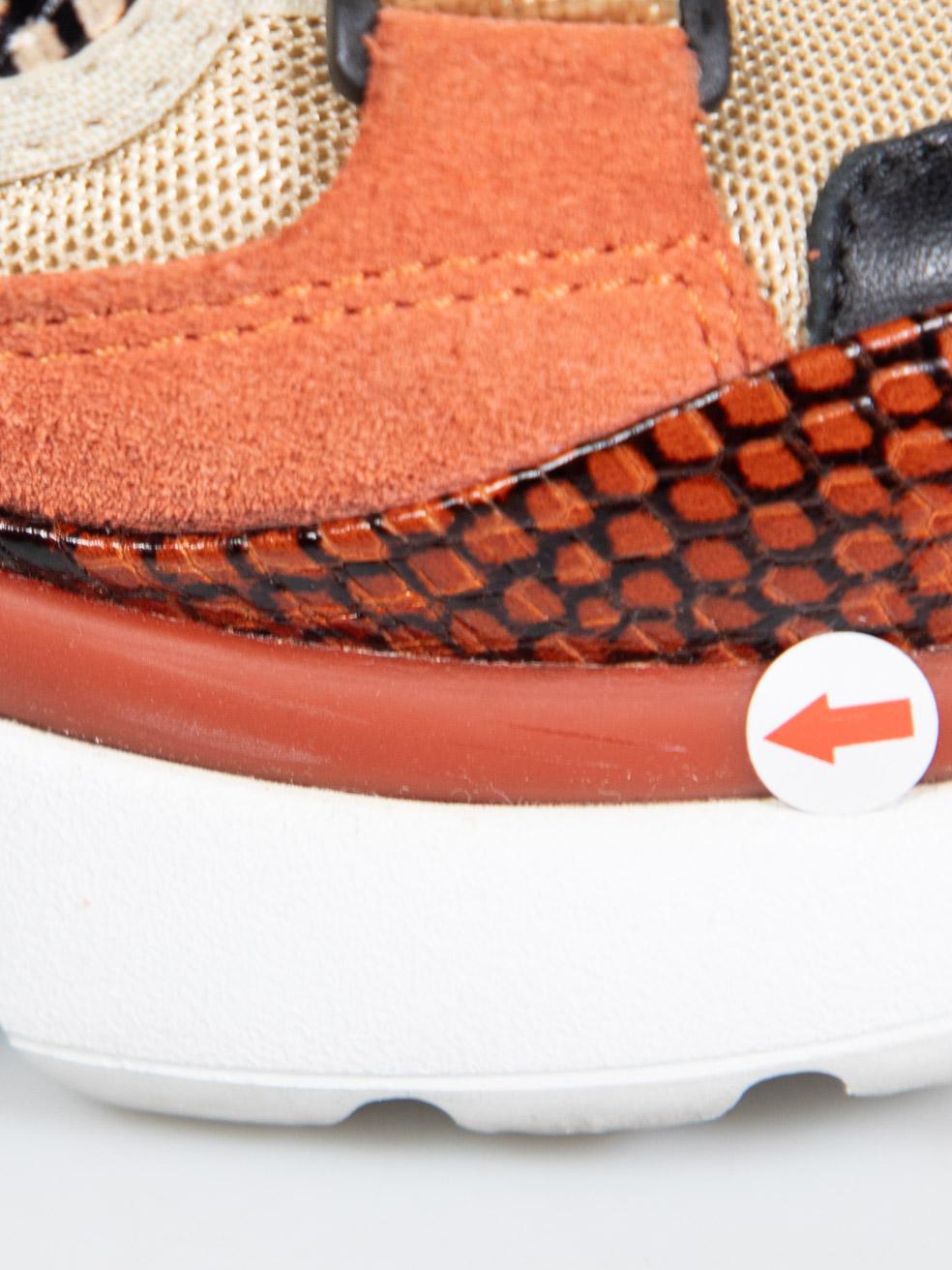 Scarpe da ginnastica Chloé con motivo a pelle di serpente Taglia IT 39 in vendita 2