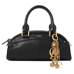 Chloé Soft Calfskin Leather Shoulder Bag — Black
