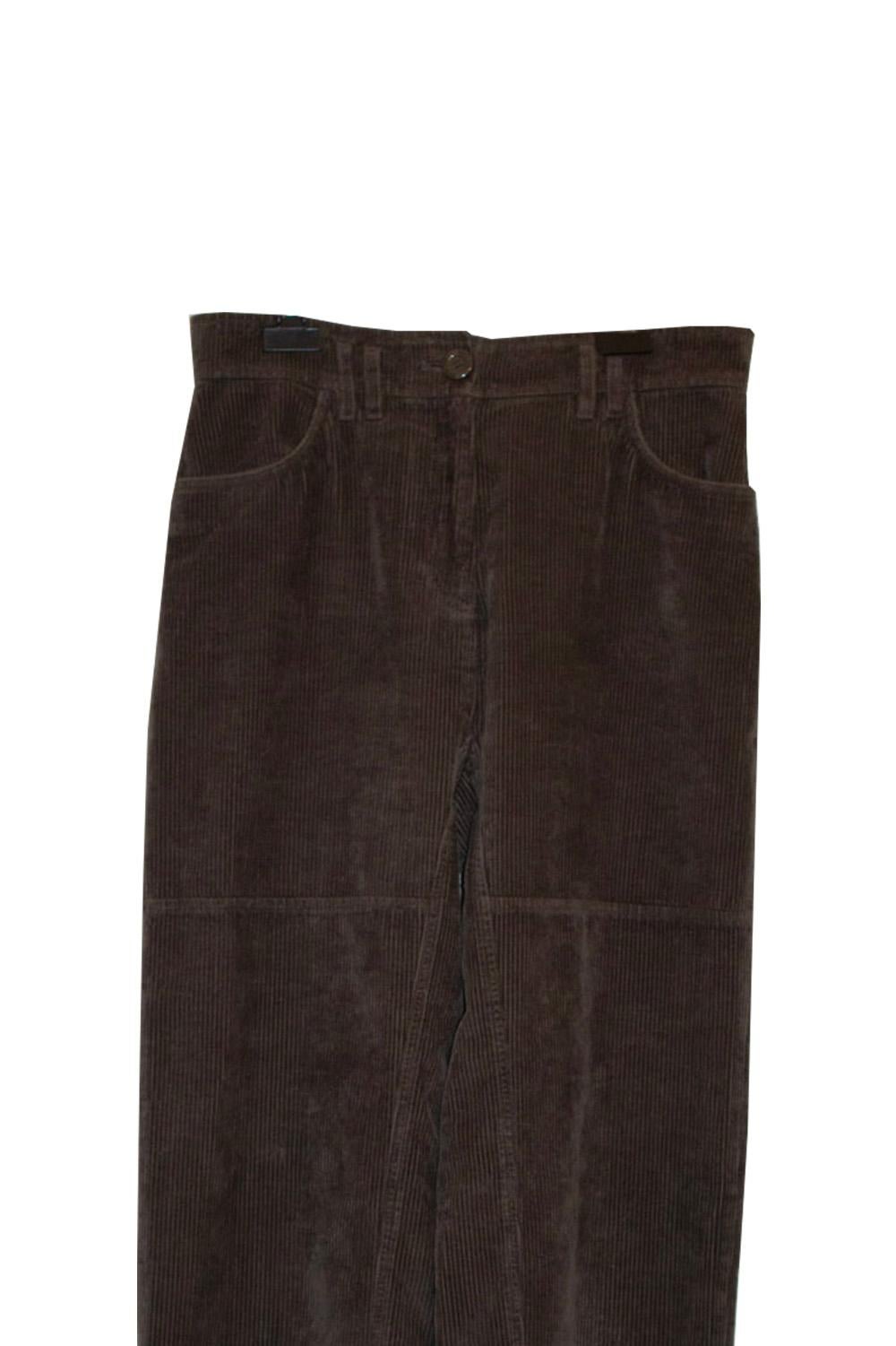 Chloe Soft Grey Cordroy Trousers For Sale 1