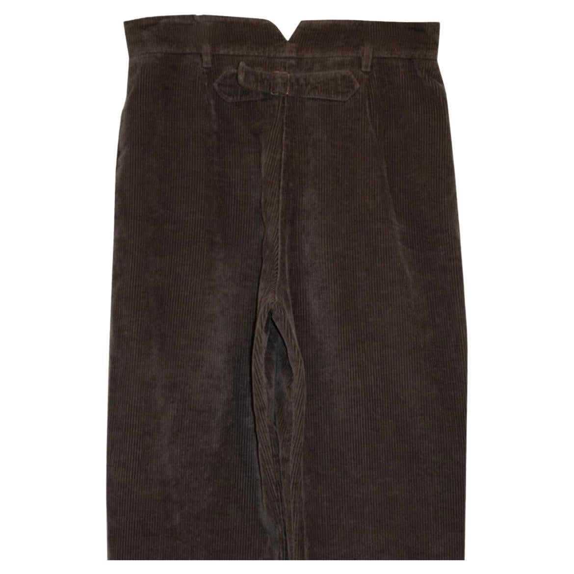 Chloe Soft Grey Cordroy Trousers For Sale