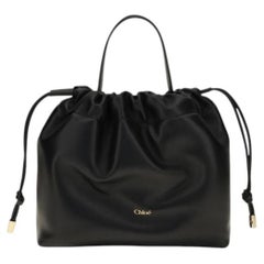 Borsa a tracolla Chloé in morbida nappa d'agnello — Nera