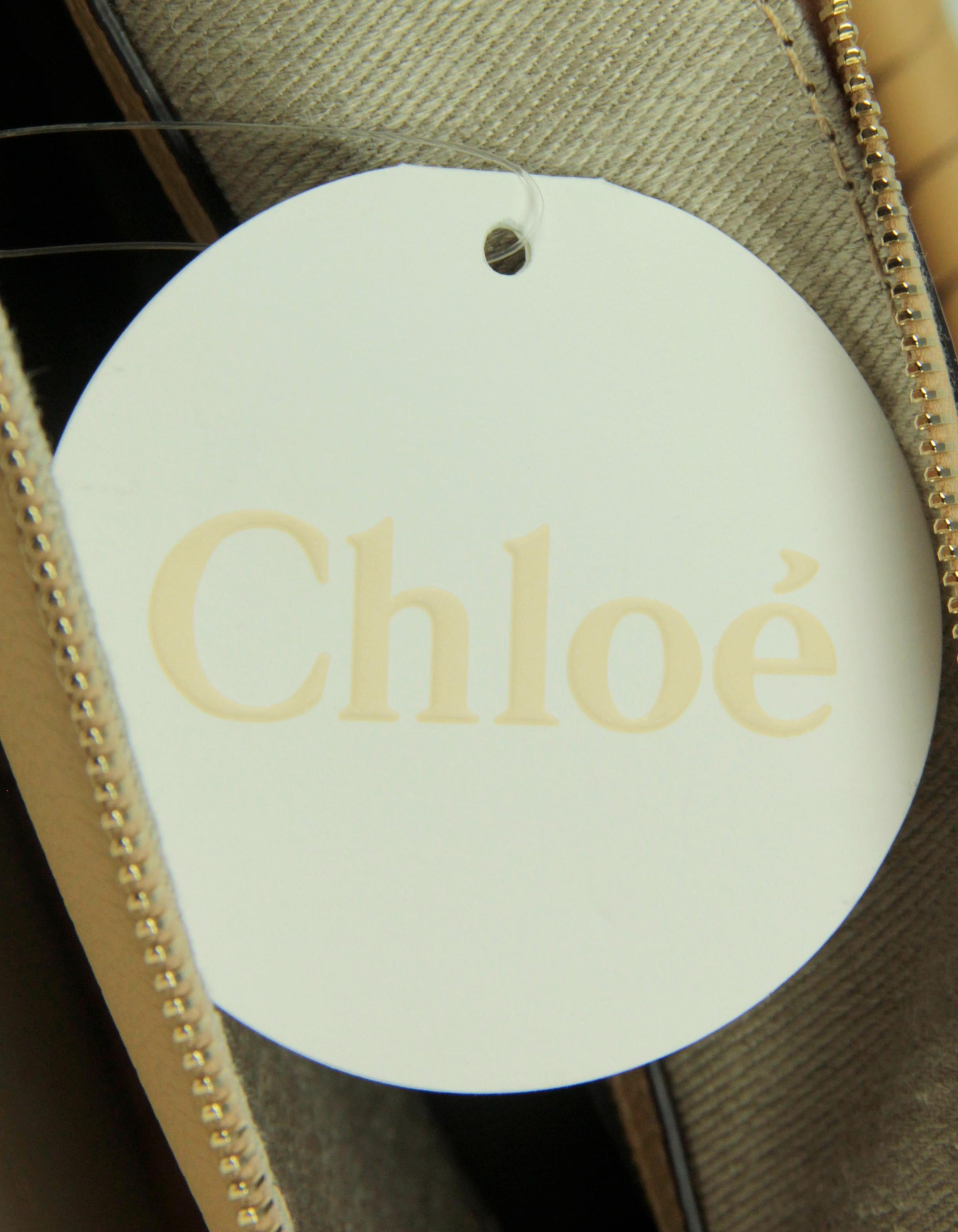 Chloe Soft Tan Leder Medium Marcie Satchel Crossbody Tasche 5