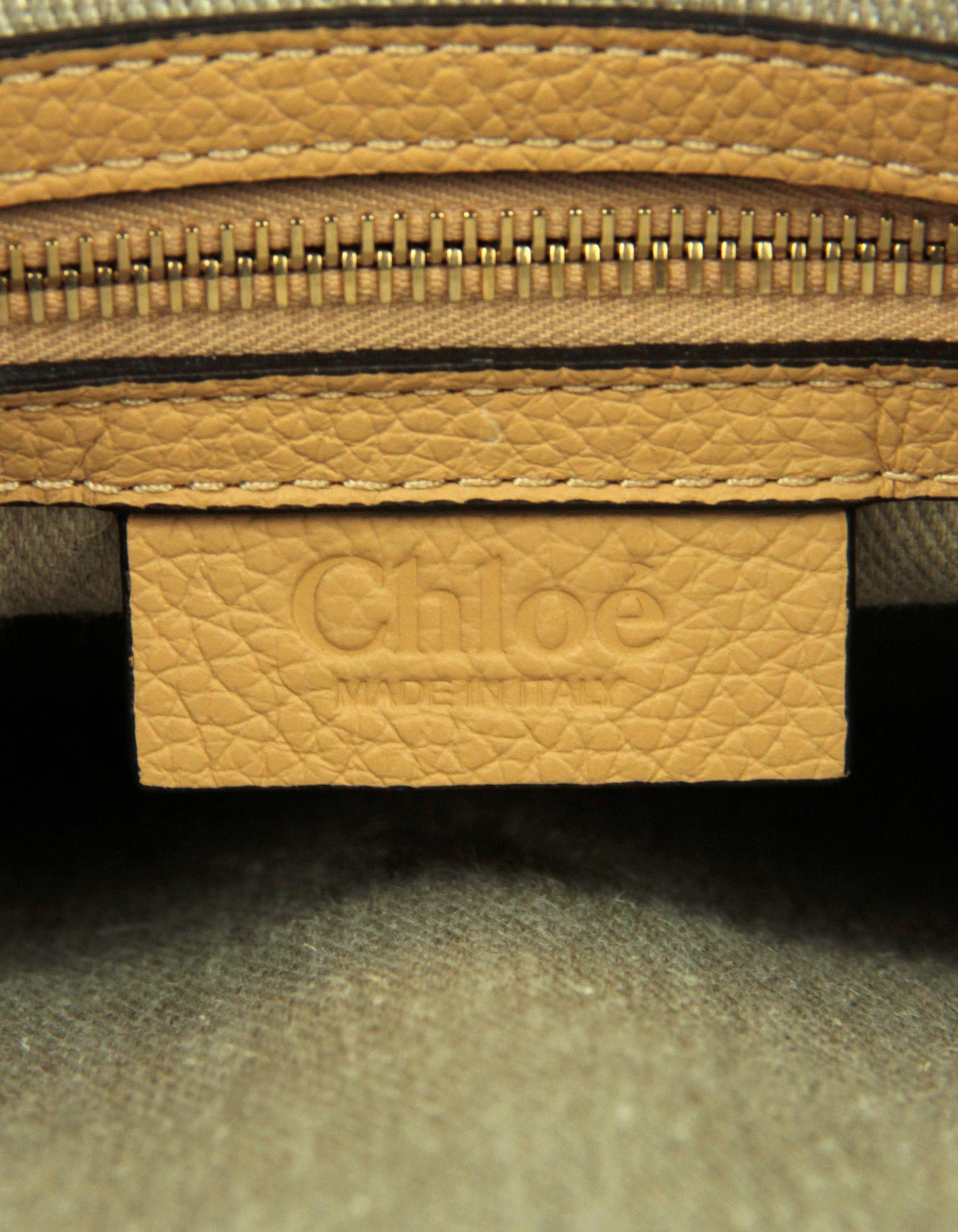 Chloe Soft Tan Leather Medium Marcie Satchel Crossbody Bag 4