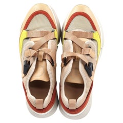 Sneakers basse Chloé Sonnie in materiale misto multicolore