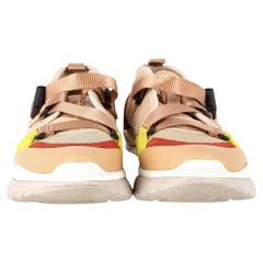 Sneakers basse Chloé Sonnie in materiale misto multicolore