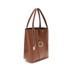 Chloé Spin Schultertasche – Braun