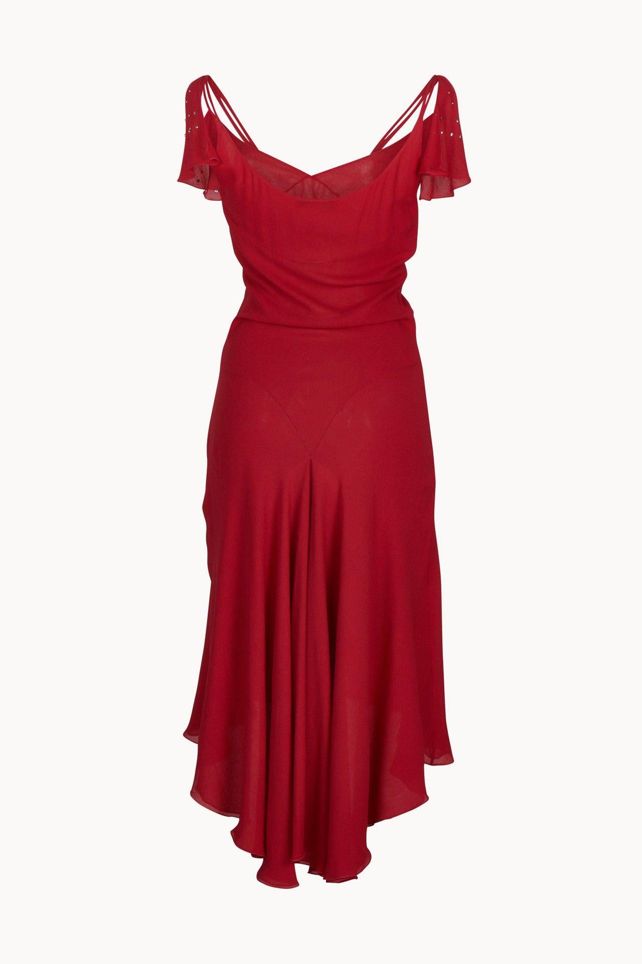 Chloe Spring 2001 Red Dress In Good Condition In Brooklyn, NY
